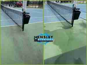 soft wash tennis courts near Mount Berry College