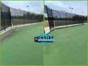 tennis courts cleaned professionally near Rome GA