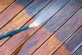 pressure washing a deck in Rome