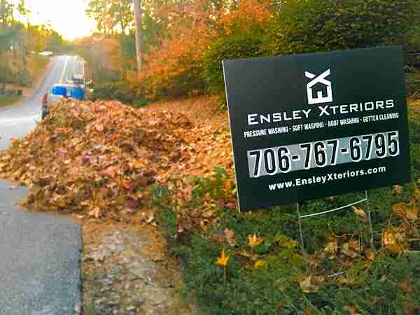 ensley xteriors yard sign